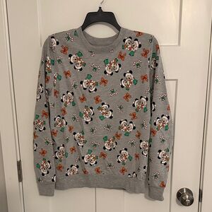 Disney Gray Top with Colorful Cartoon Design
